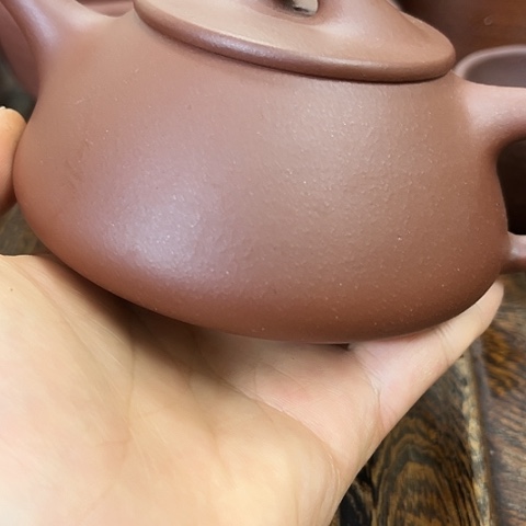 紫砂茶壶老紫泥满瓢260 cc