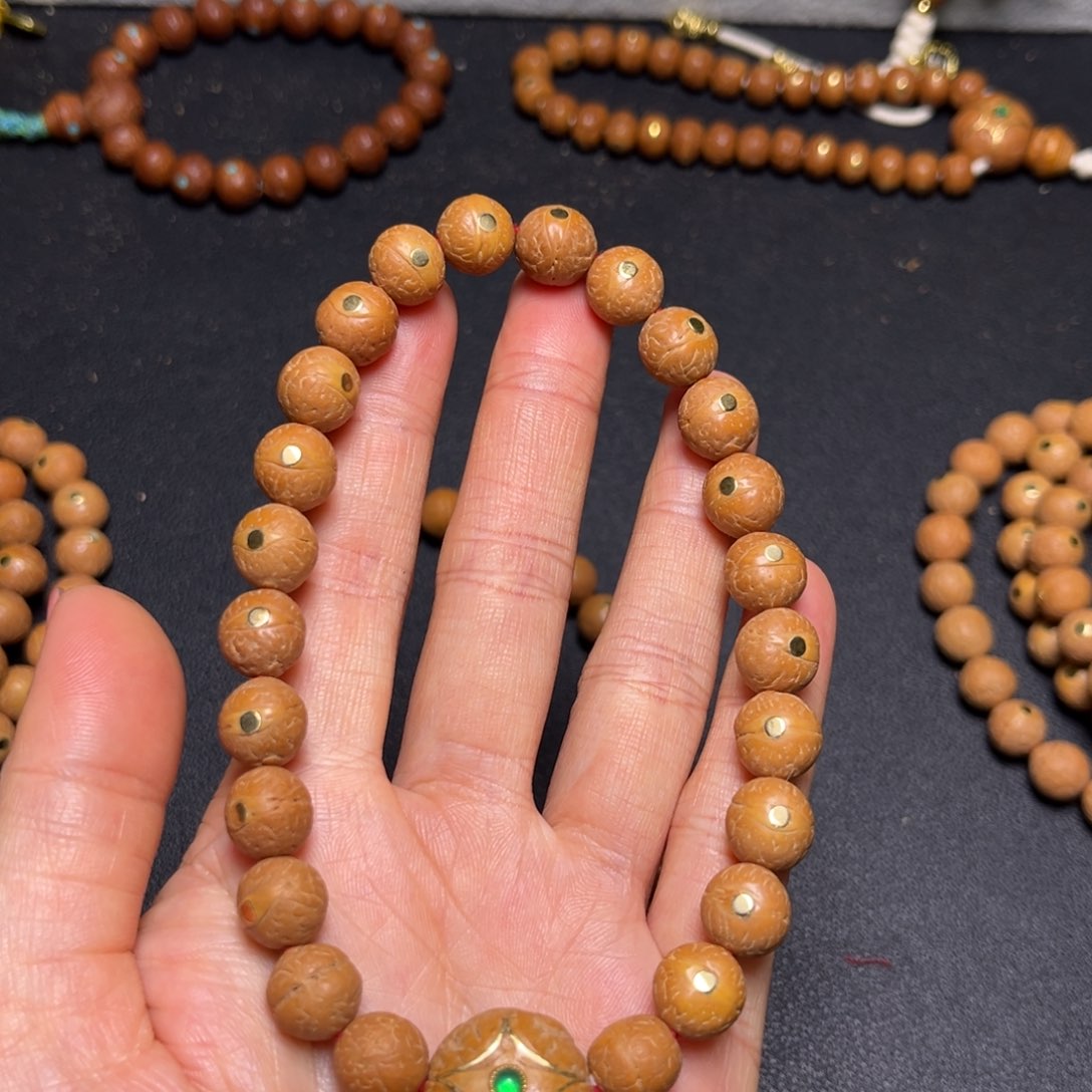 凤眼菩提吊坠10mm铜钉精品手串