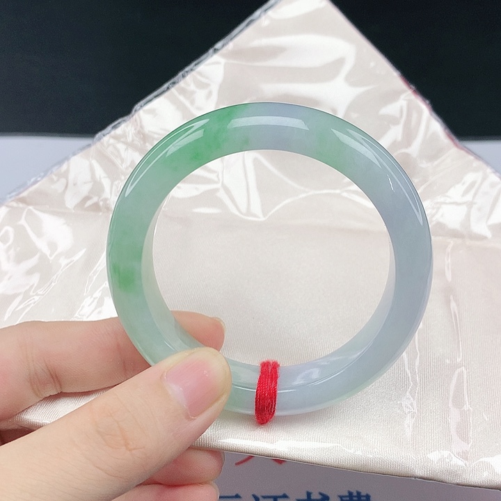 翡翠手镯足金镶嵌翡翠796