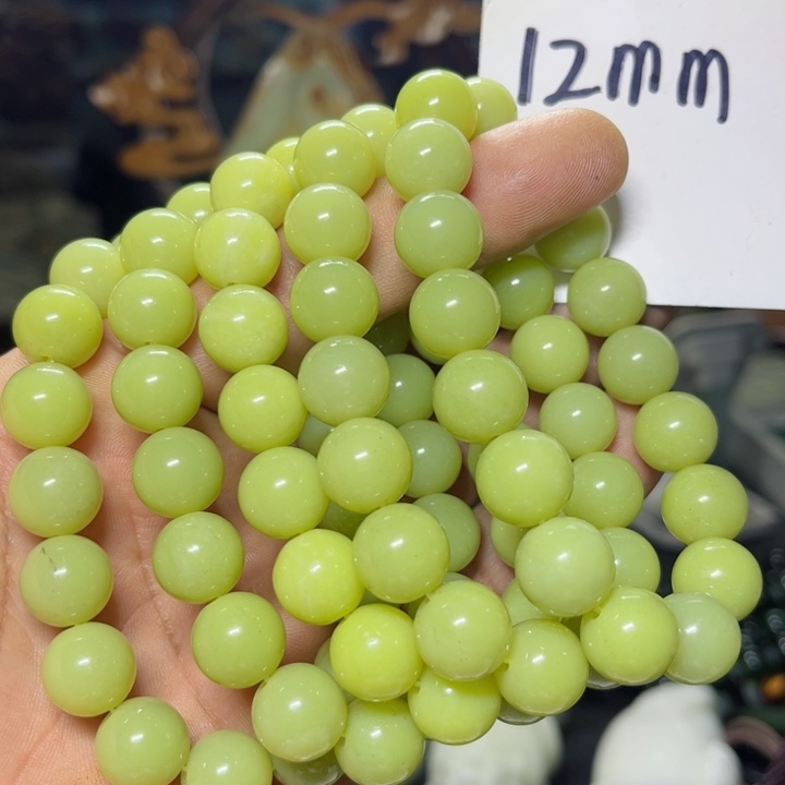 蛇纹石玉手串未镶嵌