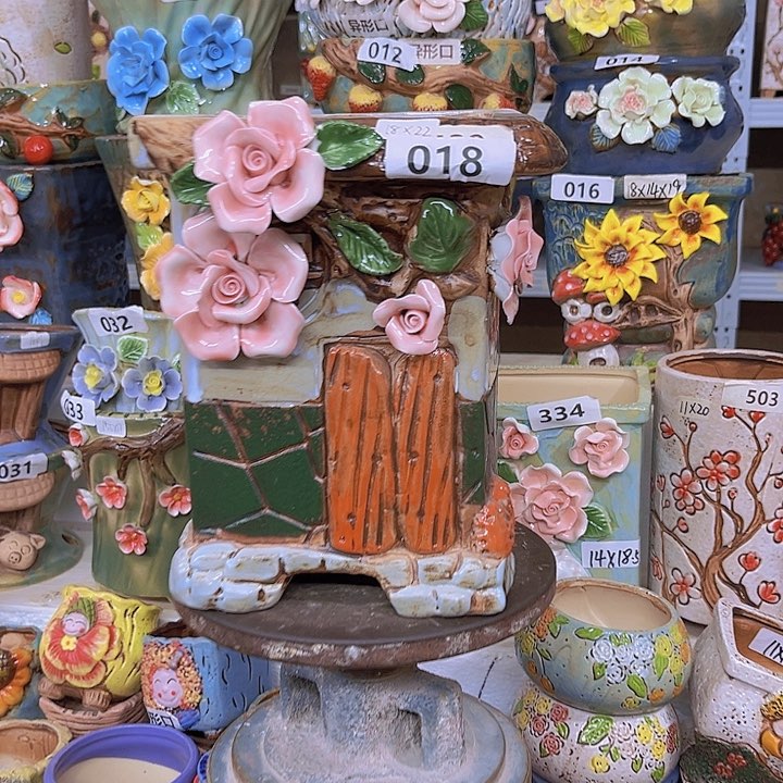 紫砂花盆粗陶材质多肉花盆