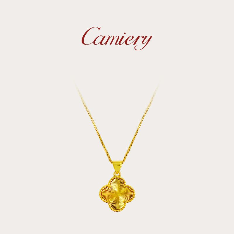 CAMIERY 经典百搭五花项链金色款时尚轻奢