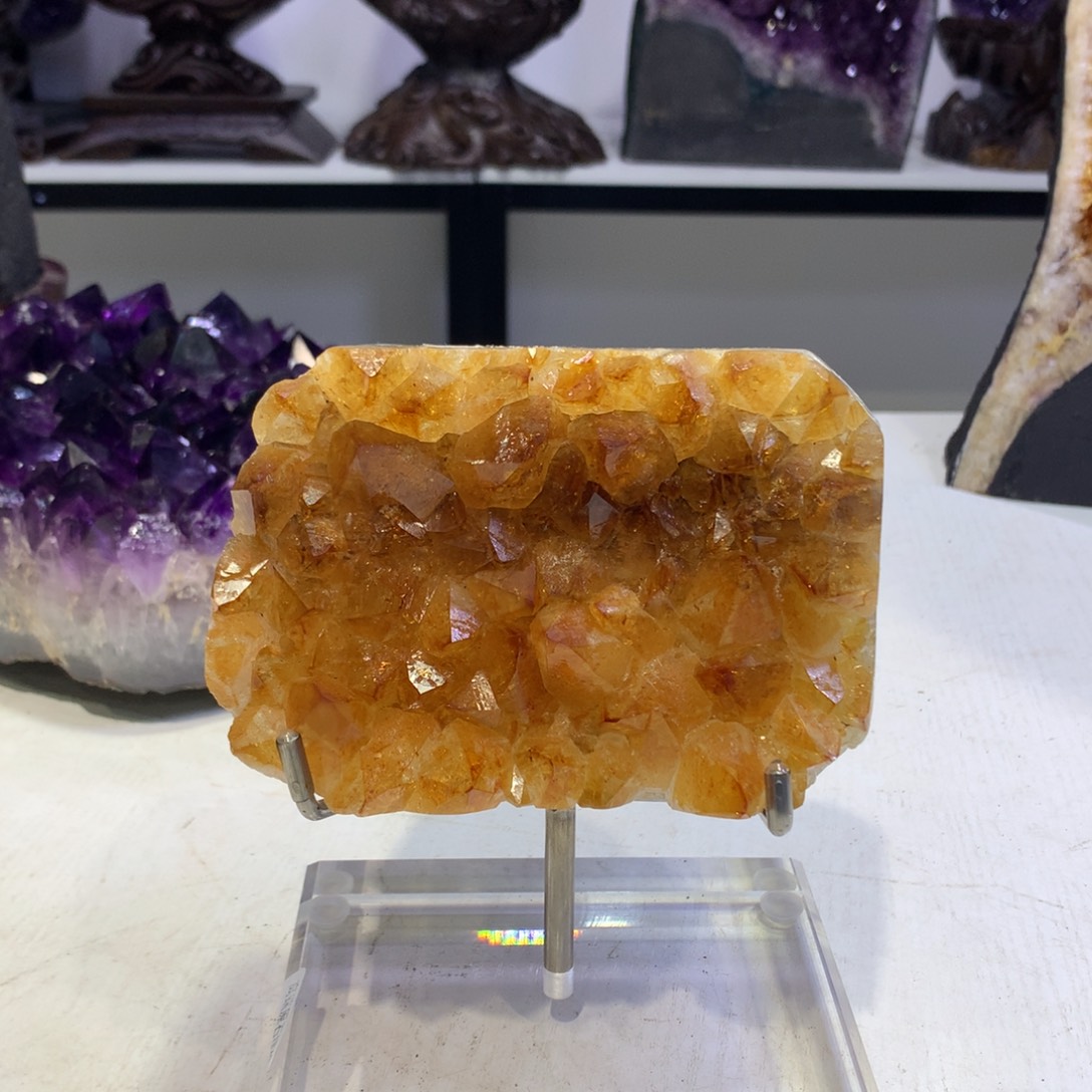 水晶摆件未镶嵌紫晶517