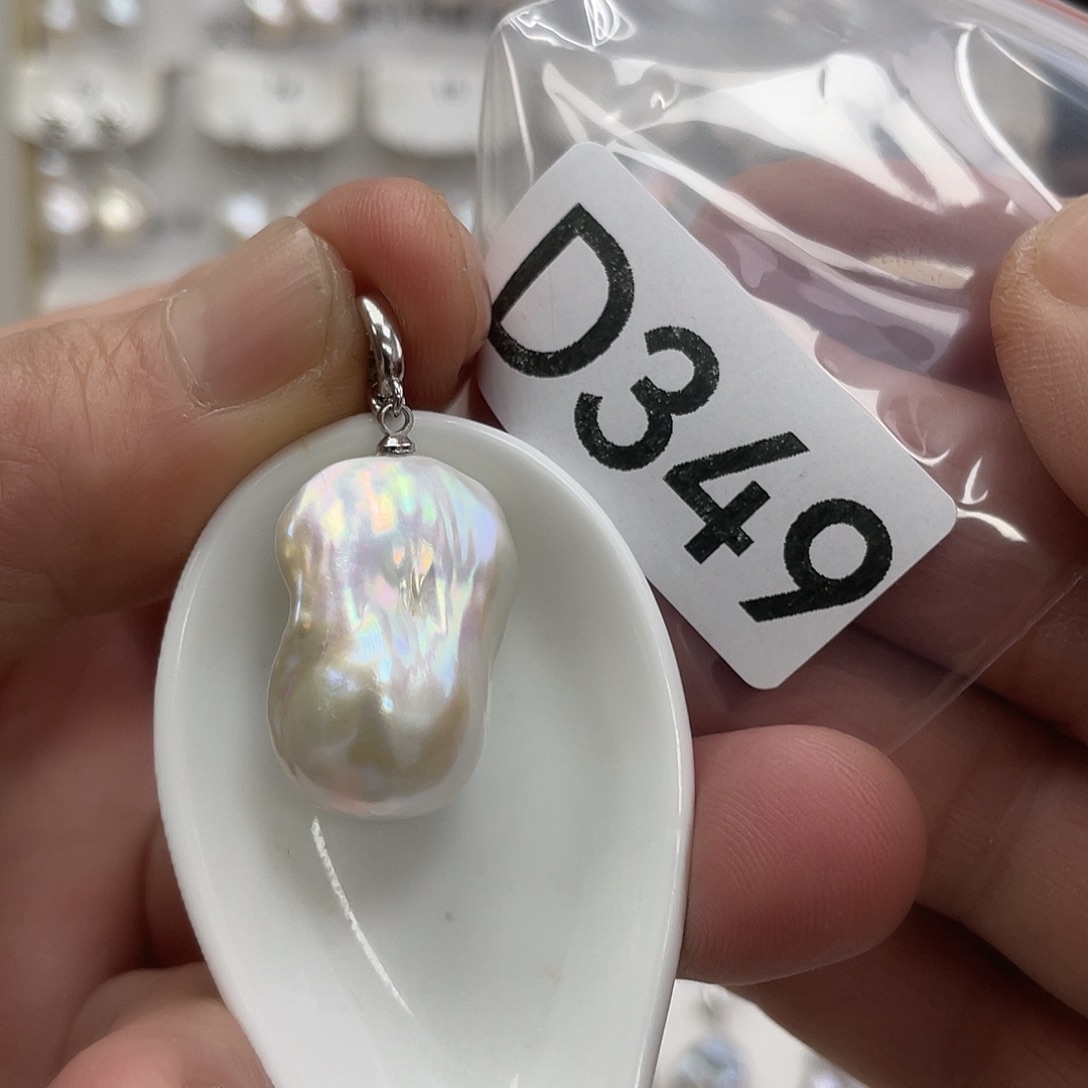 淡水珍珠颈饰银S925镶嵌眉*