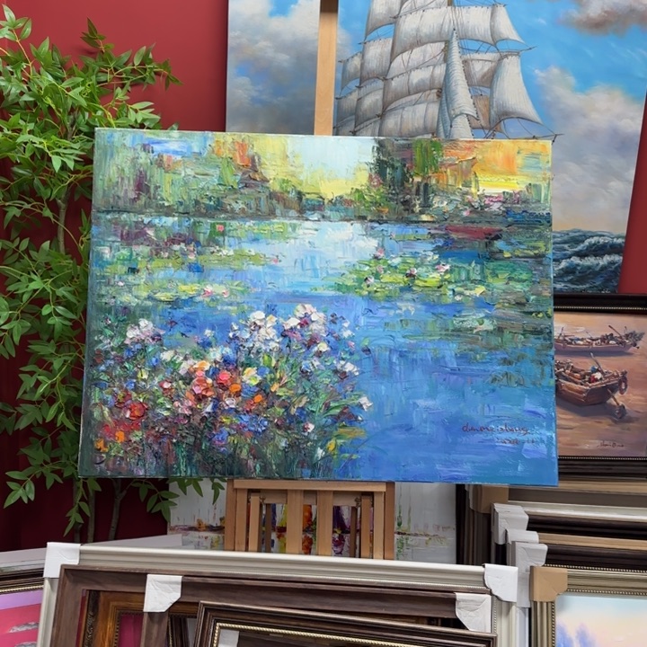 油画75100油画作品入选全国