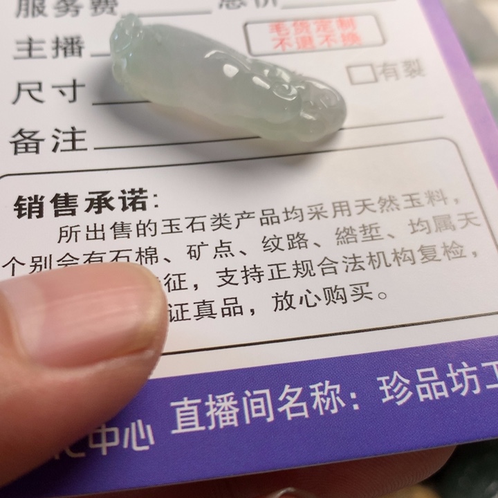 翡翠未镶嵌颈饰翡翠