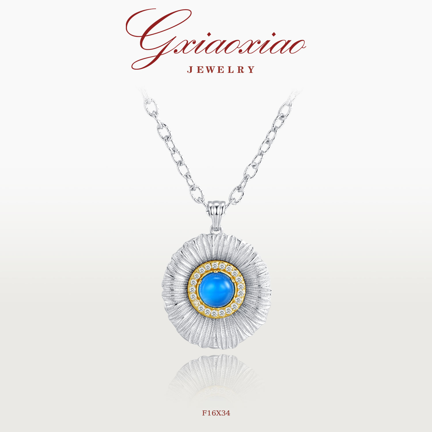 G XIAOXIAO 镀K金【小雏菊】轻奢时尚气质百搭高级感项链 F16X34