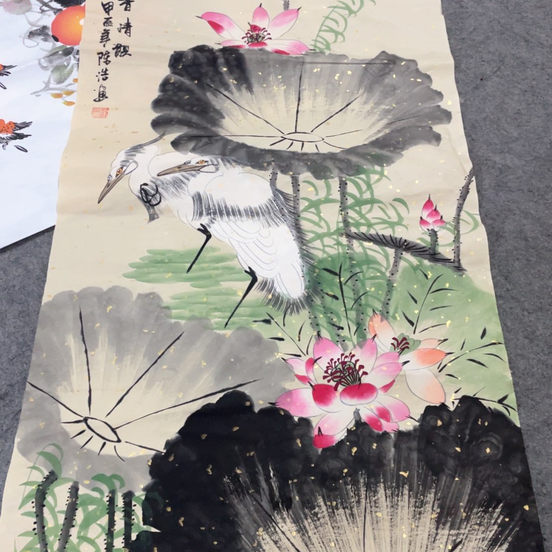 国画国画作品画心一张