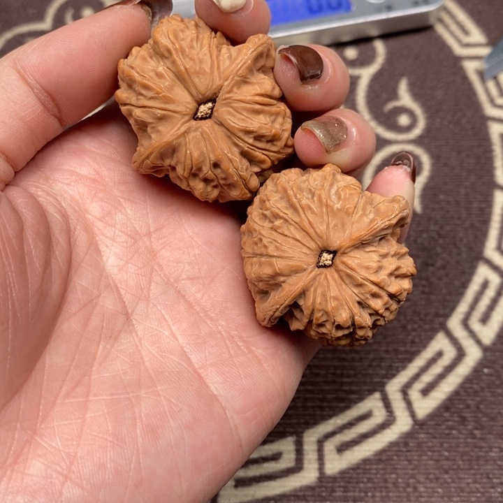 文玩核桃吊坠血麒麟微修