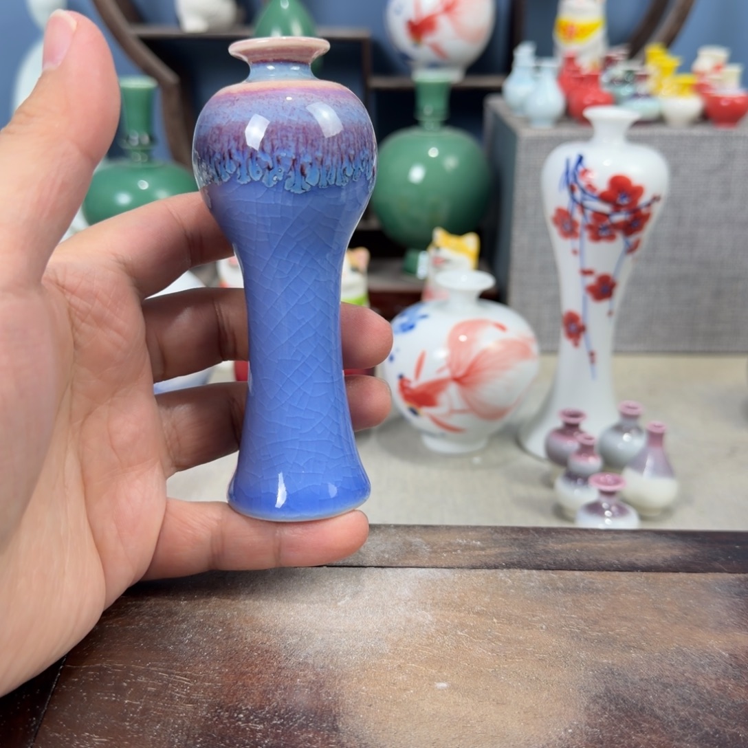 陶瓷手工小花器摆件