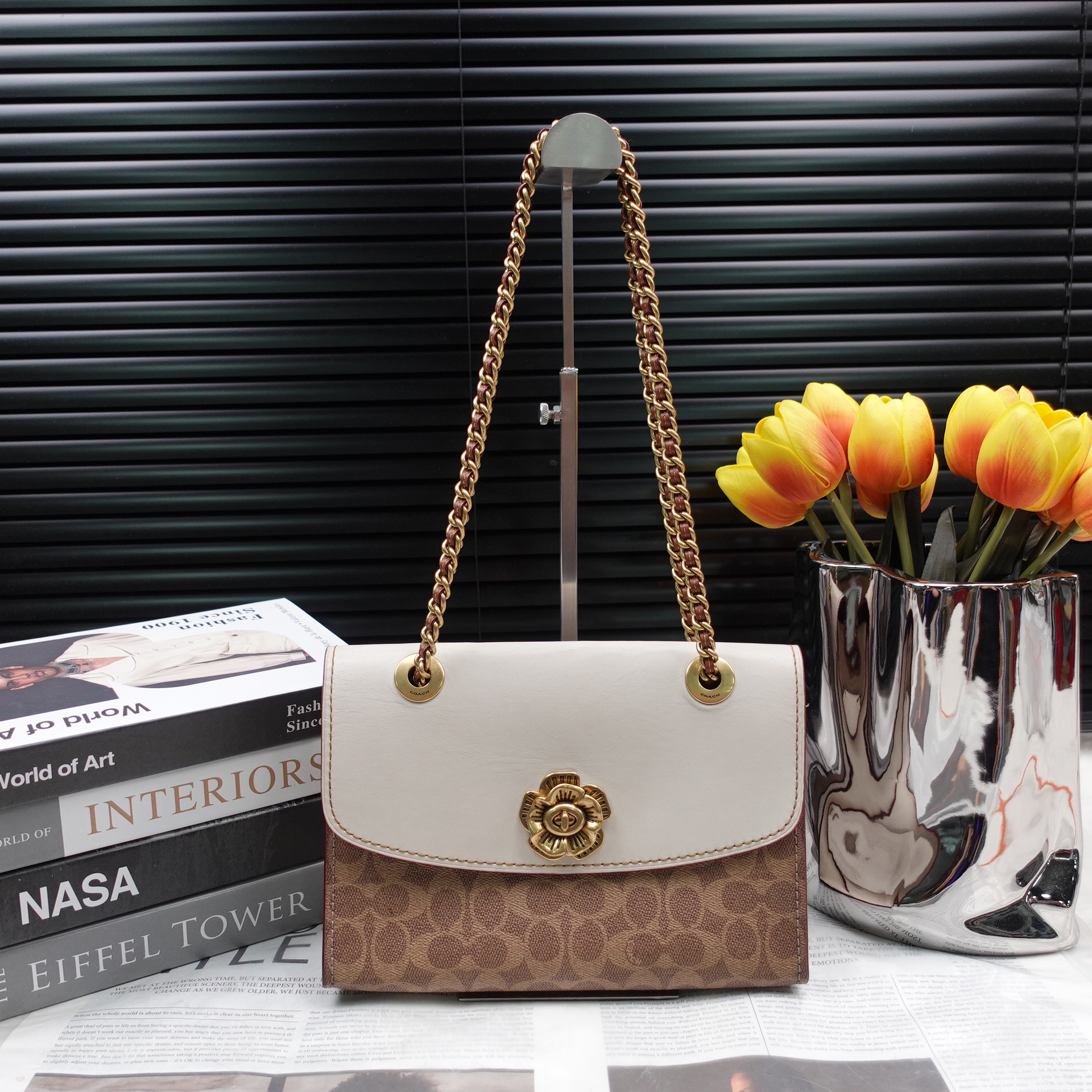 95新 COACH/蔻驰 单肩包/T10230678