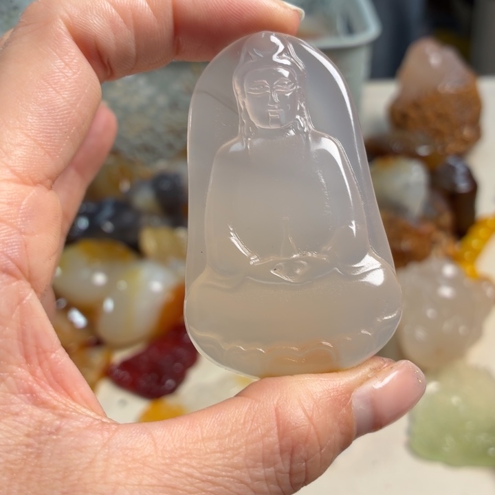 玛瑙/玉髓未镶嵌吊坠(不含链)