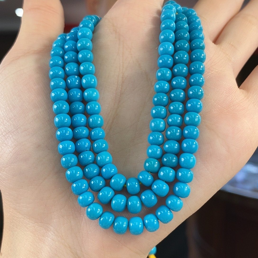 绿松石未镶嵌珠宝奇石5.3mm