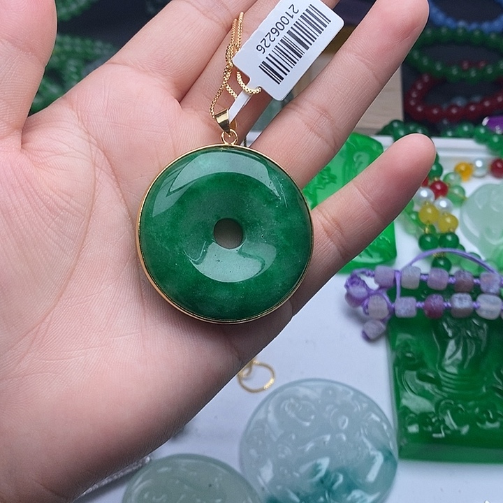 翡翠未镶嵌颈饰所见即所得 198