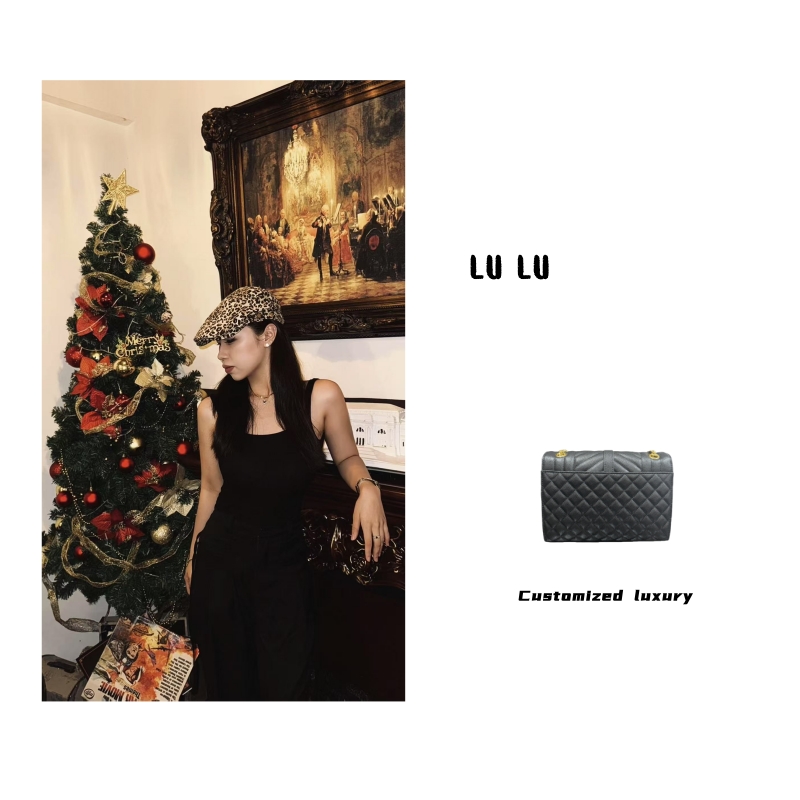 时尚精品真皮女包 y信封大号  10482  1XF  倒V菱格