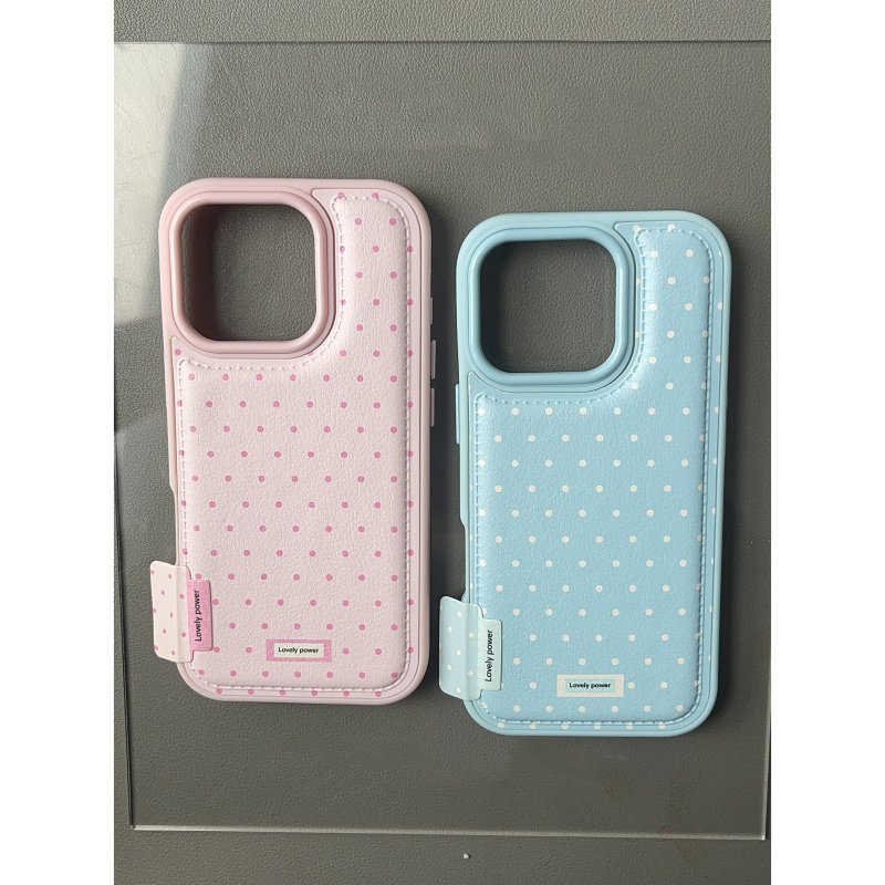 大孔皮纹全屏波点适用苹果17air手机壳iPhone234Plus女6/5promaxr