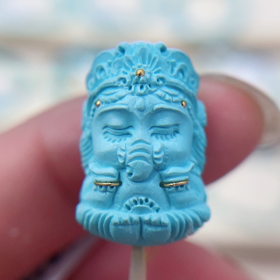 未镶嵌绿松石珠宝奇石