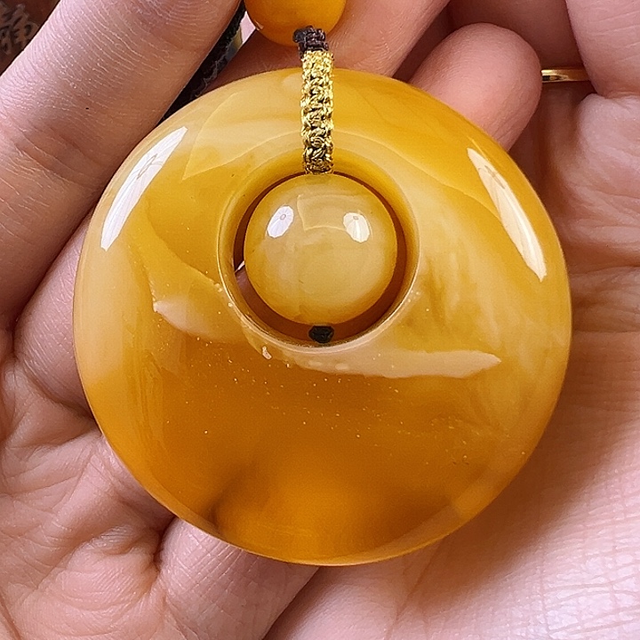 蜜蜡颈饰未镶嵌蜜蜡