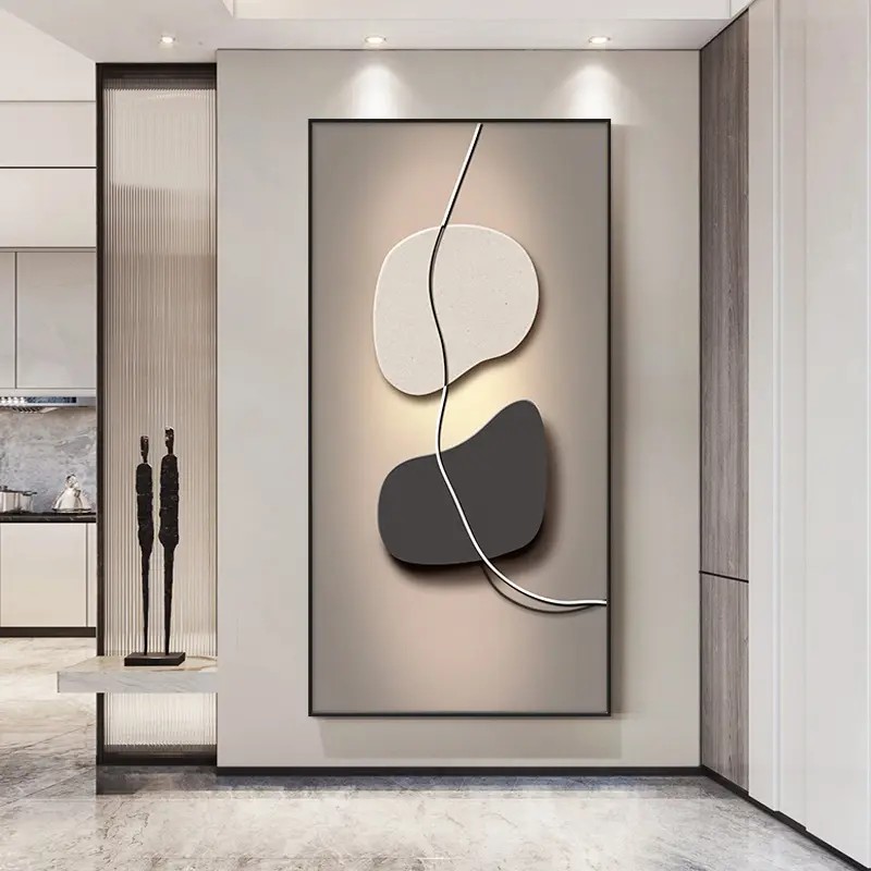 【时间物语入户玄关装饰画】现代轻奢走廊过道壁画抽象画客厅挂画
