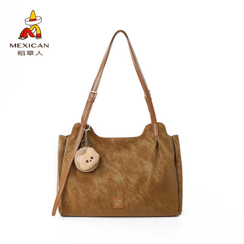 【琥珀流光】稻草人新品百搭款简约韩系上班通勤小个子大容量斜挎包