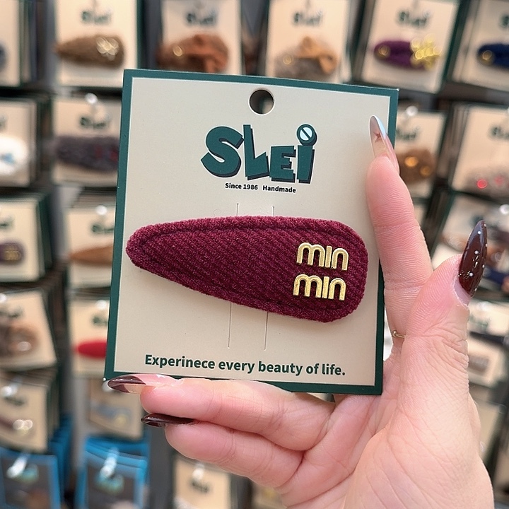 红色mm掰掰夹灯芯绒