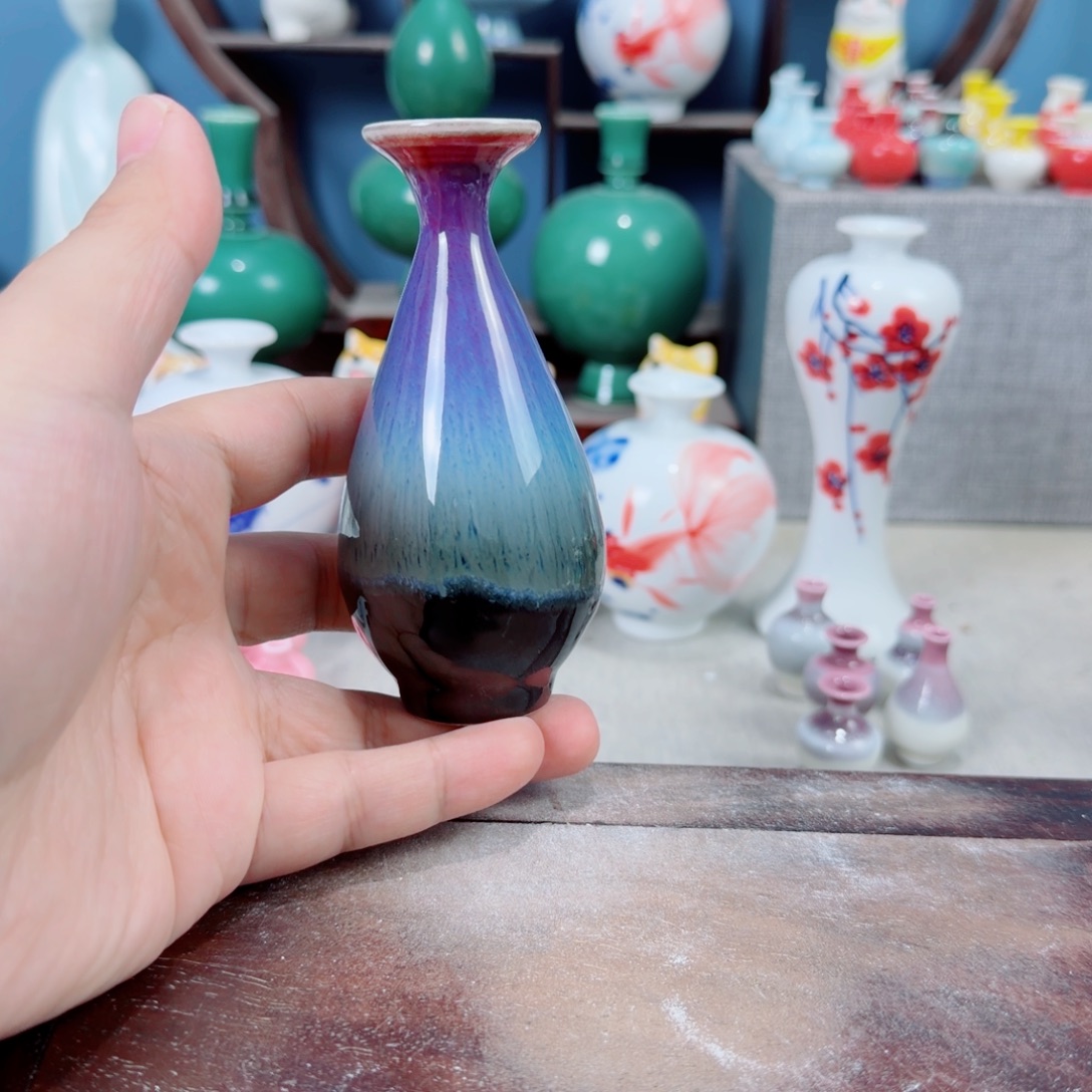 陶瓷手工小花器摆件