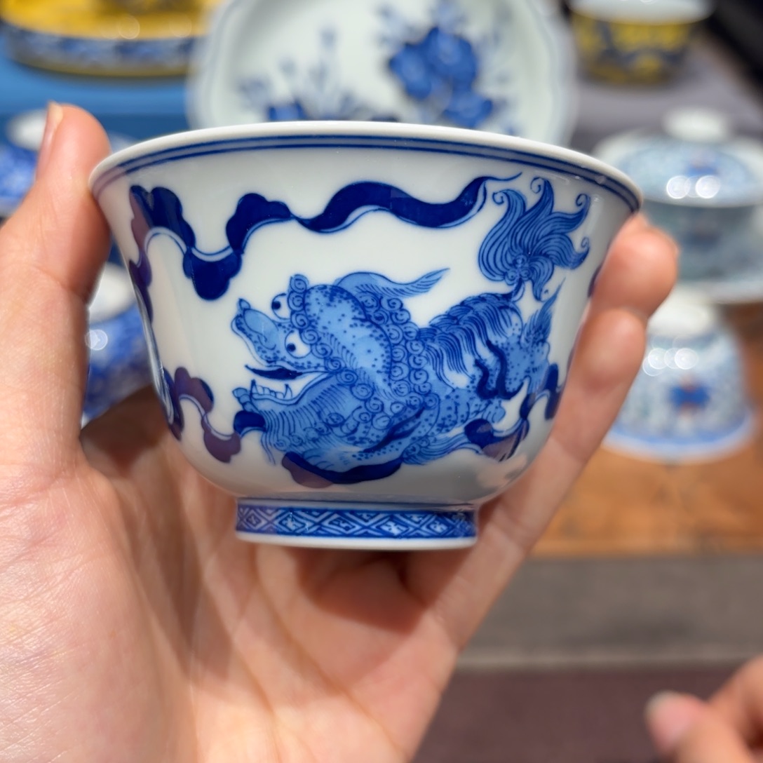 瓷片手工手绘陶瓷茶具