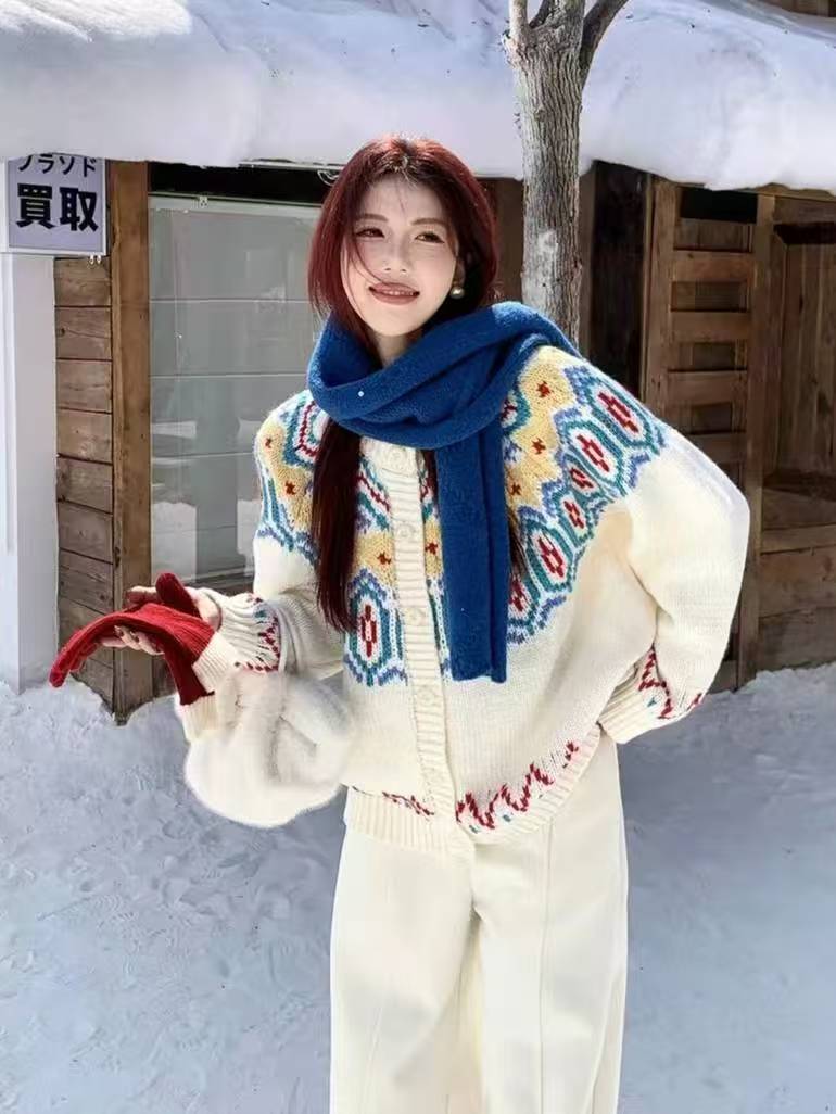 【101-160】沙沙衣品馆25冬毛衣针织外套开衫长款厚实韩系爆款12-12