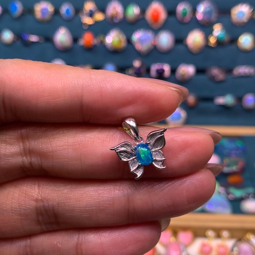 【闪购商品】欧泊项链款式银S925镶嵌