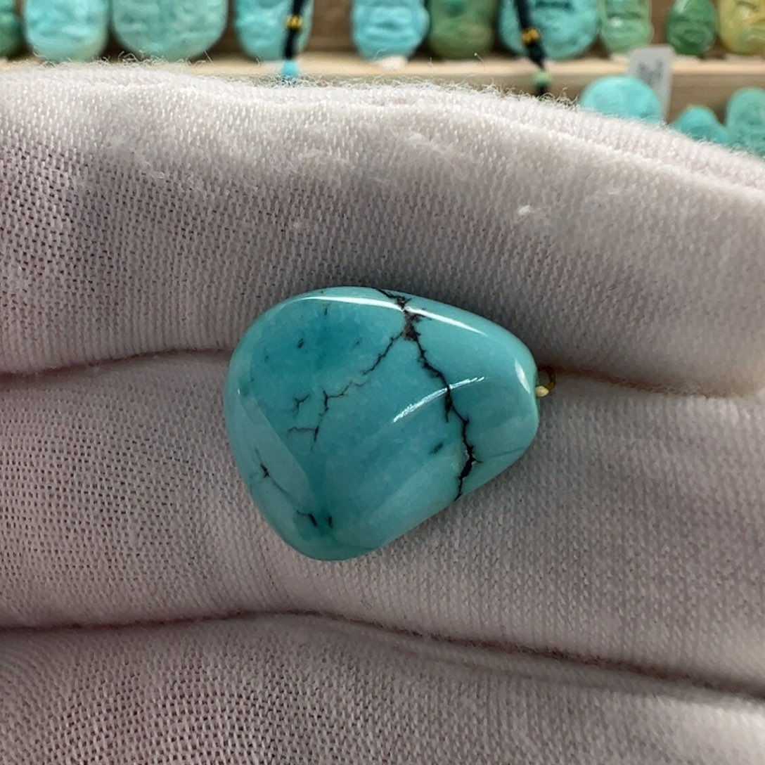 未镶嵌绿松石随形14.8mm