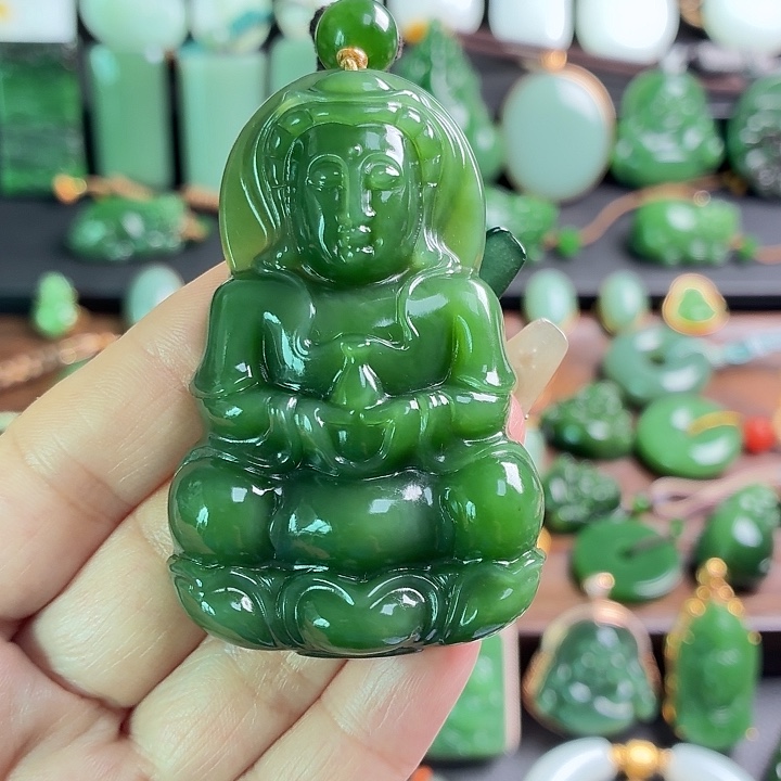 和田玉未镶嵌挂件