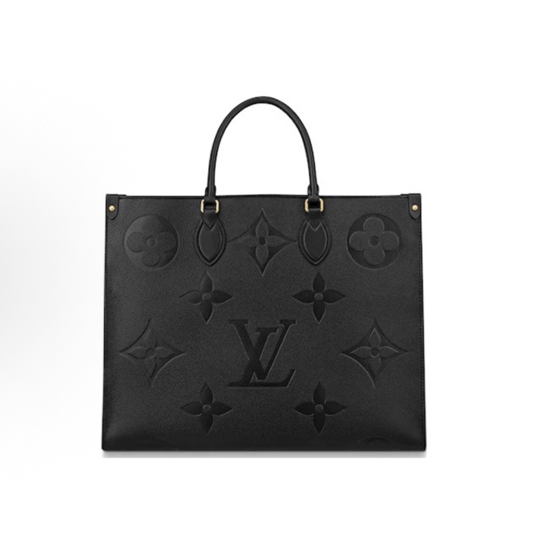 99新 LouisVuitton/路易威登 Lv 黑色onthego大号单肩包