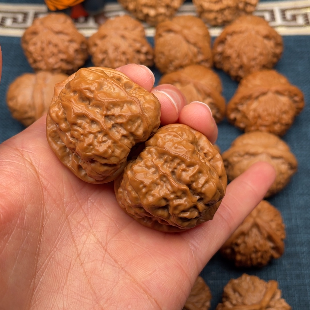 把件文玩核桃36全品毕业开背蛙