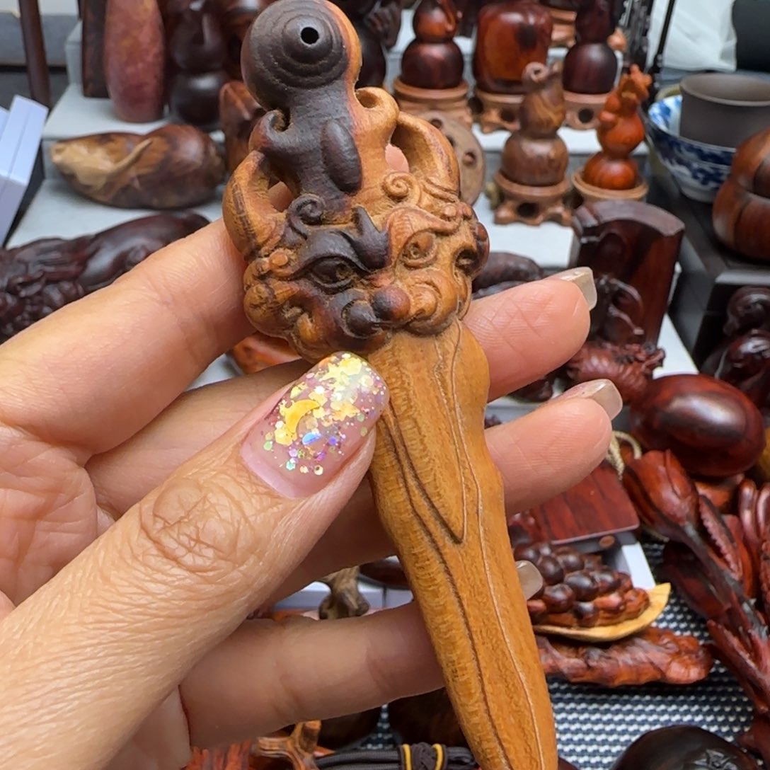 木桃木剑把件一个