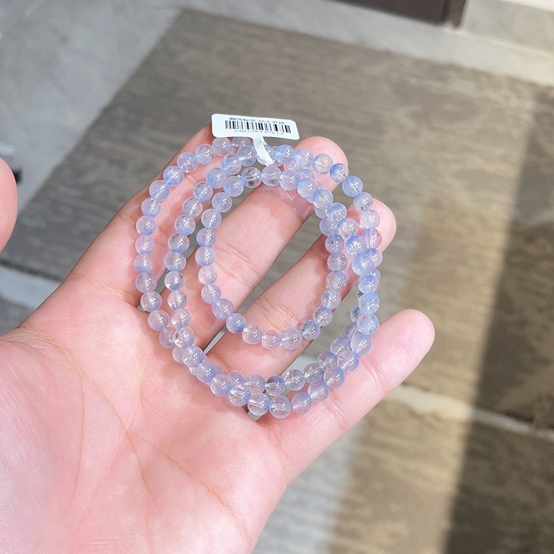 水晶手链未镶嵌蓝线石多圈5.5mm