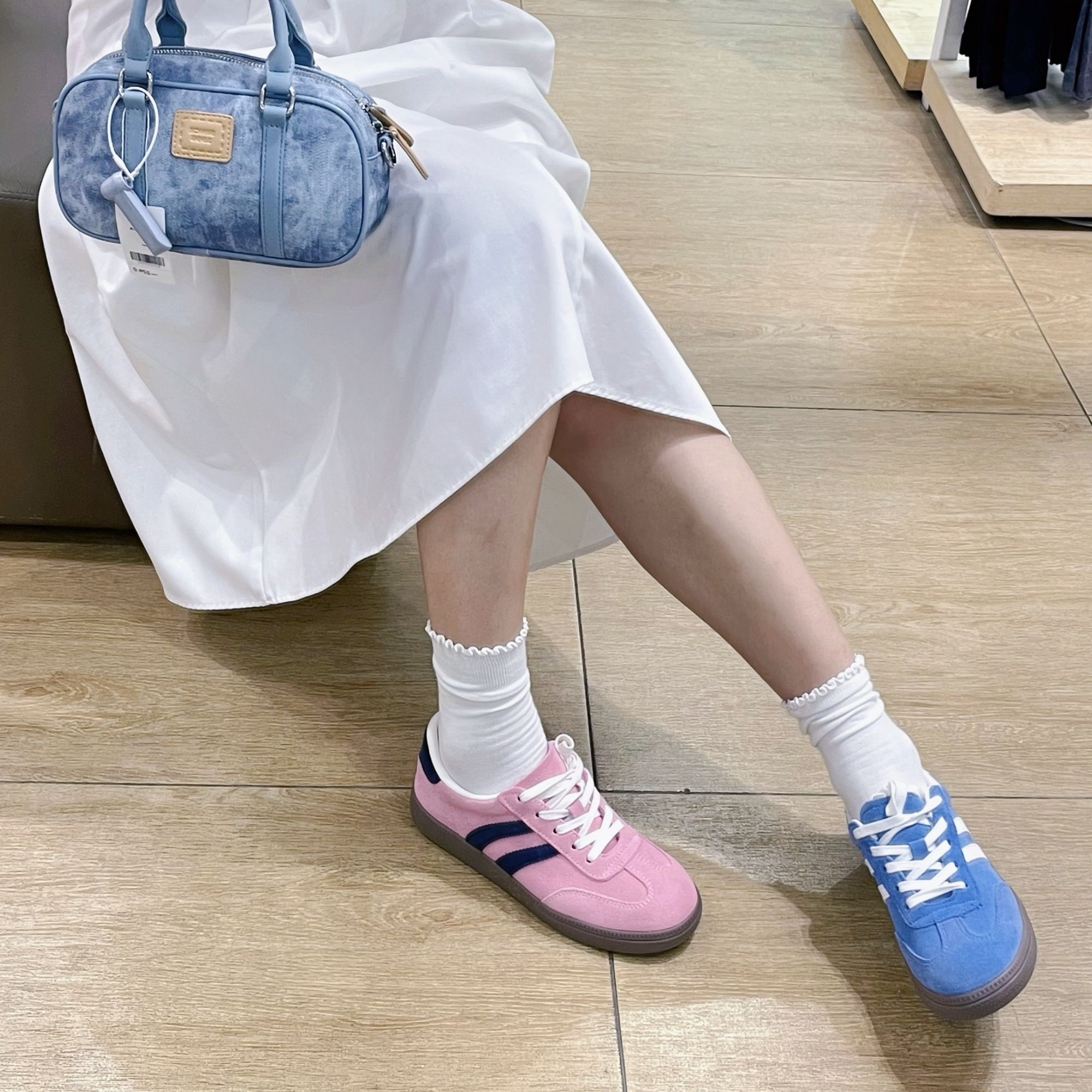 【商场专柜同款】2025年秋季新款复古板鞋厚底德训女鞋H14W25326