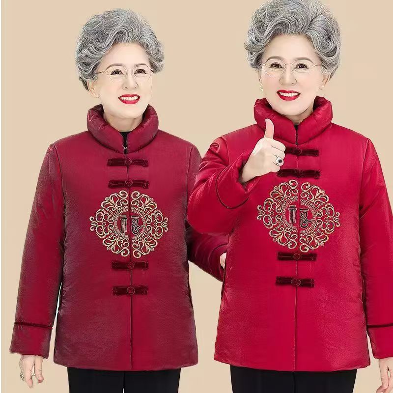 7971奶奶装喜庆棉衣中老年人冬装女棉袄老人唐装妈妈装老仓库1楼