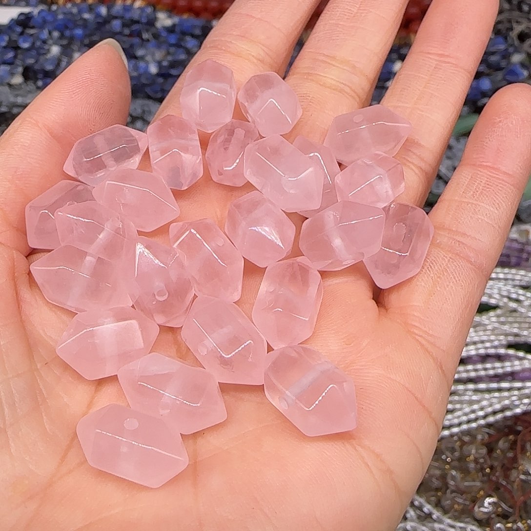 玛瑙/玉髓合金珠宝半成品马粉双尖8-15mm4颗