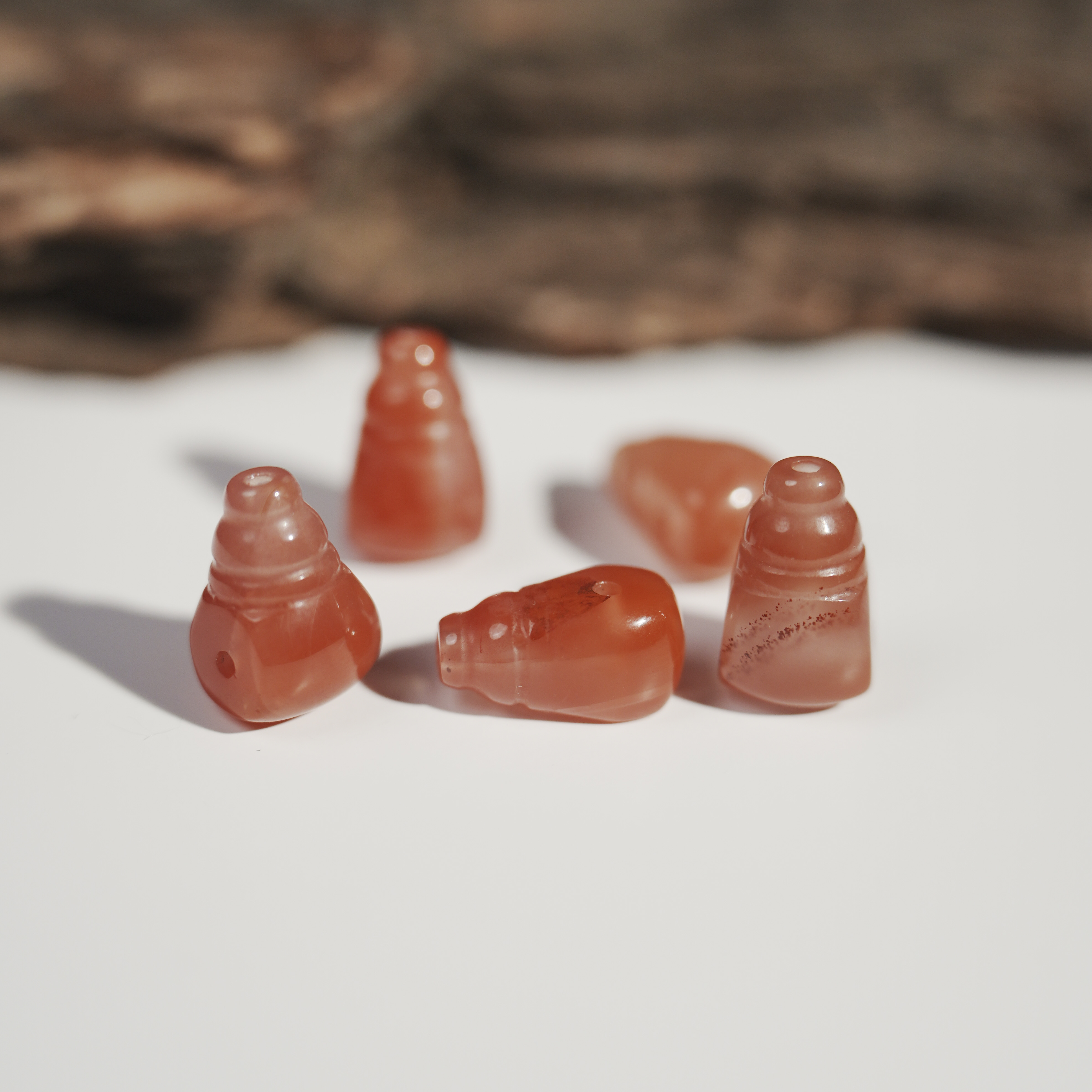 BeadsDance南红玛瑙三通16*10*9.5mm 多样性发一 编号B1107