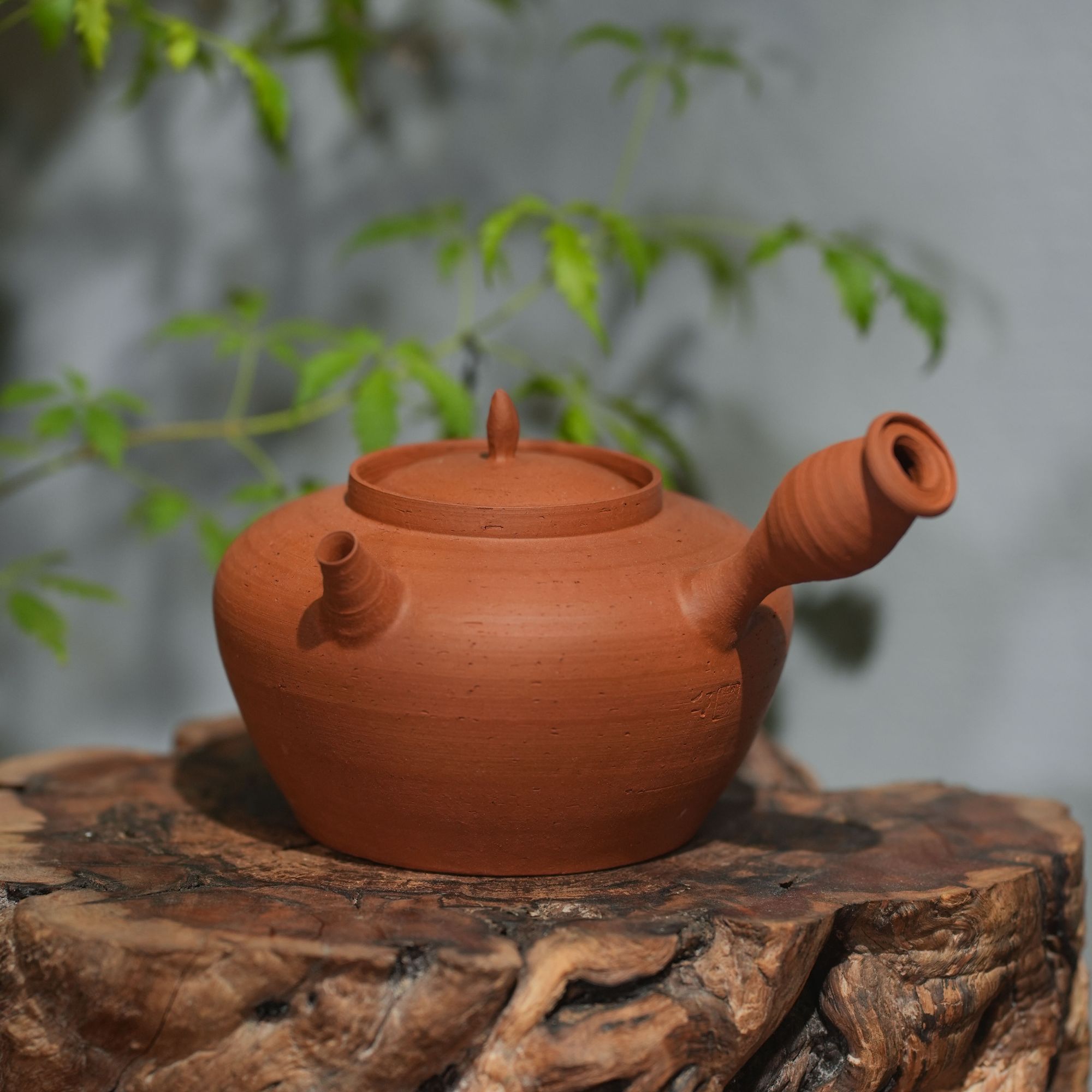 【水木红泥经典款粗砂砂铫】全手工砂铫烧水壶工夫茶玉书煨约560ml