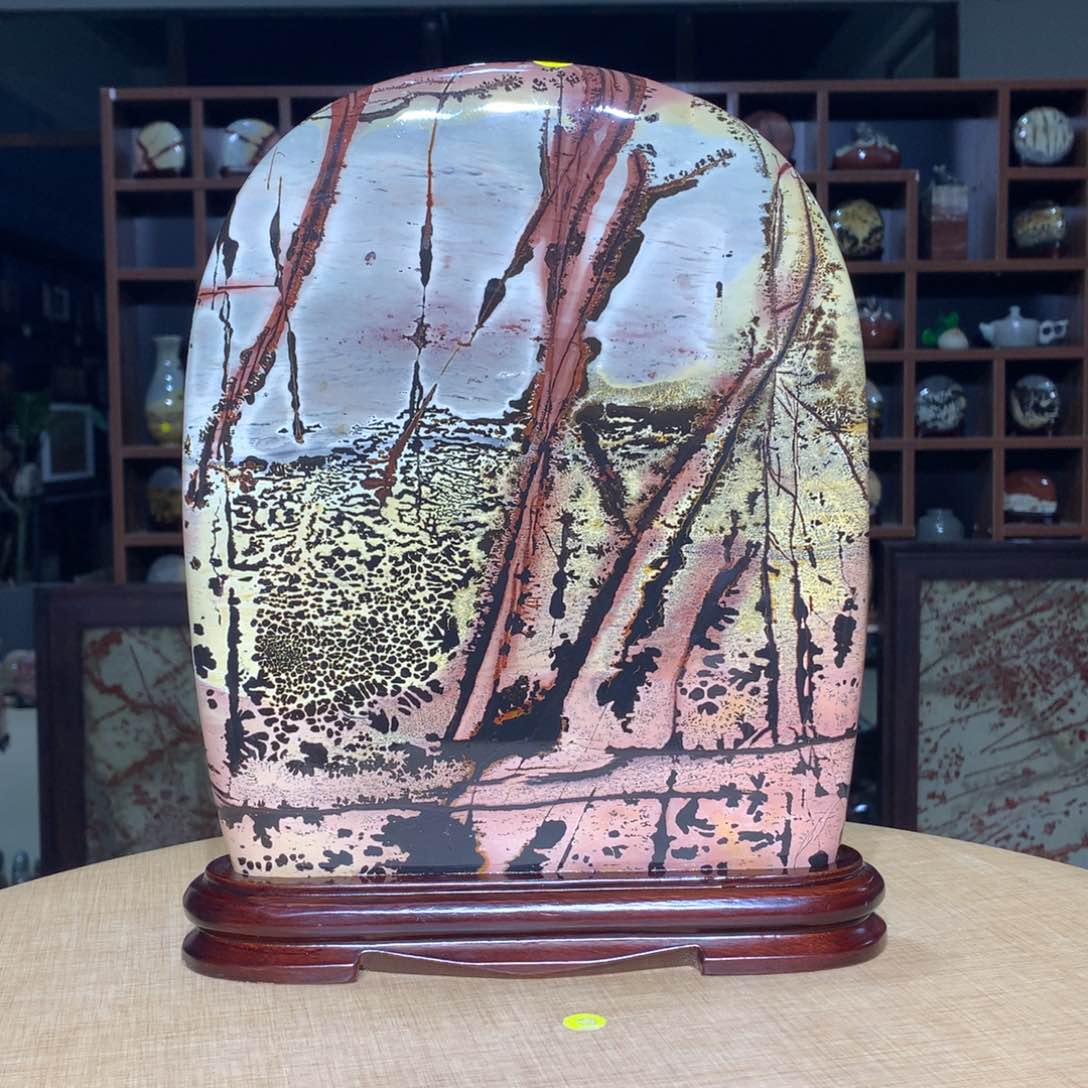 紫砂，广西国画石摆件，收藏观赏