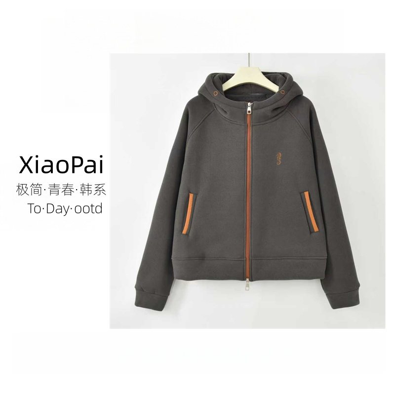 XIAOPAI-[简约百搭]2025冬季加绒厚款时尚极简风短外套GL-SG817