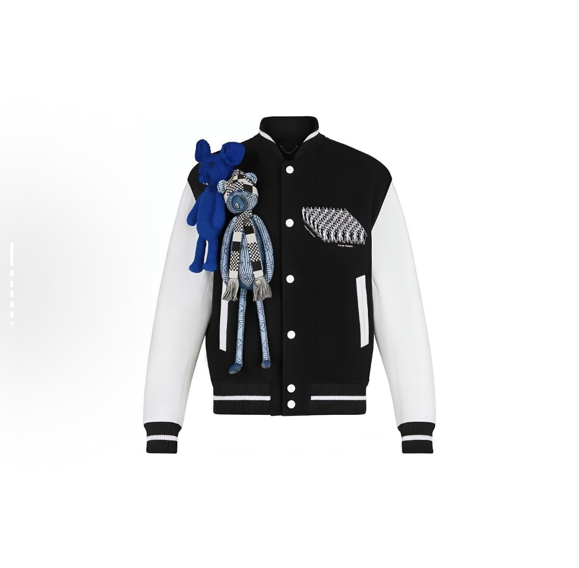 全新未使用 LouisVuitton/路易威登 小熊玩偶棒球服长袖/48码