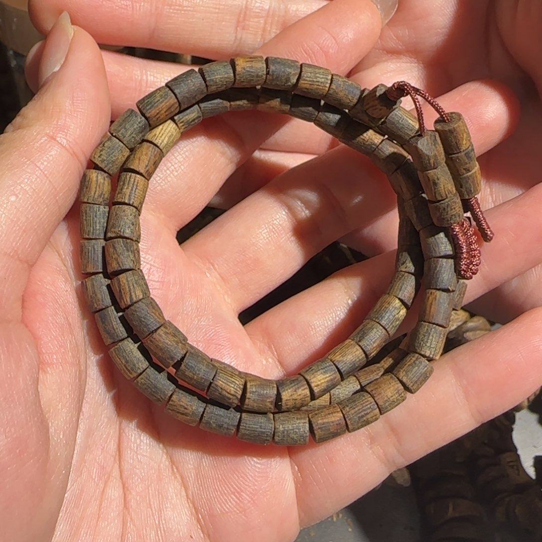 沉香沉香碎屑陆河三圈桶珠0.5/11克+