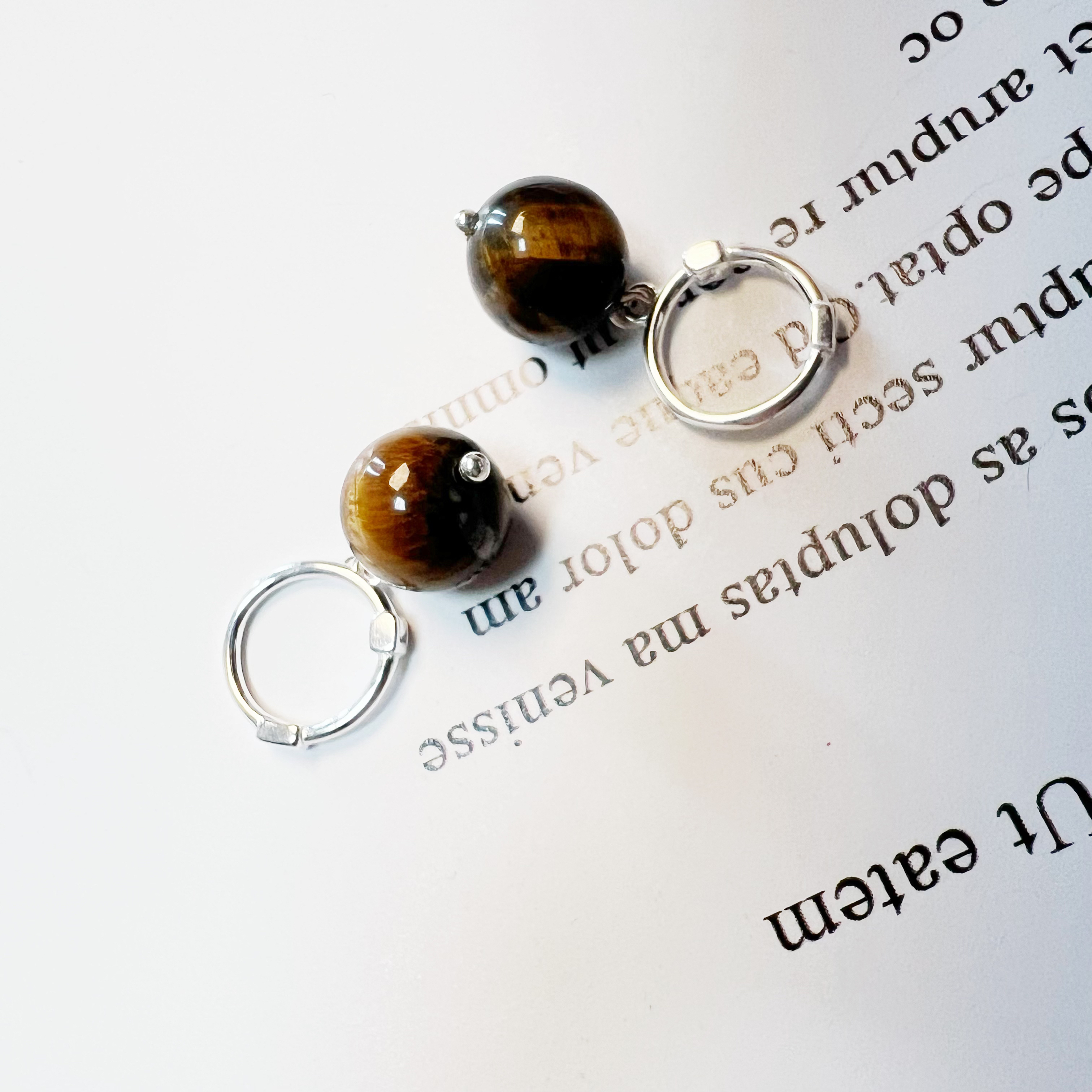 925银木质耳饰 日韩时尚百搭复古美拉德ins银耳饰