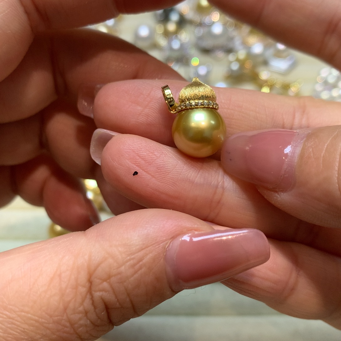 海水珍珠颈饰银S925镶嵌