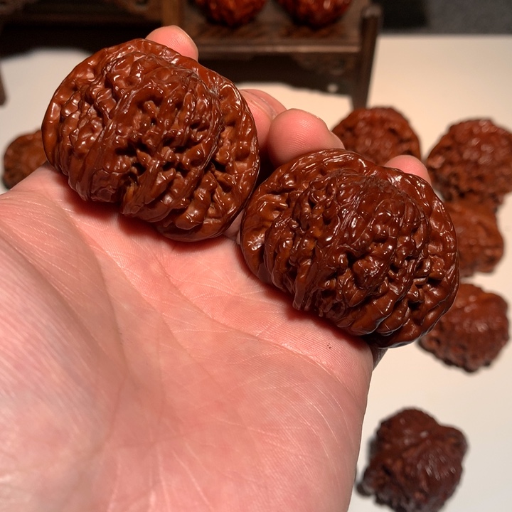 小***师吊坠桃核四座楼色差18WCH#00#