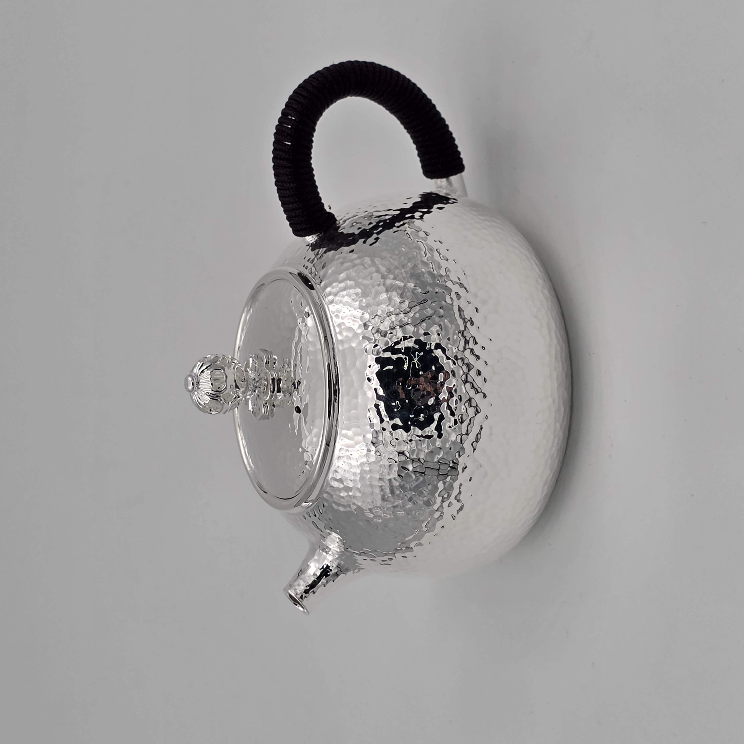 手工锤纹素面泡茶壶