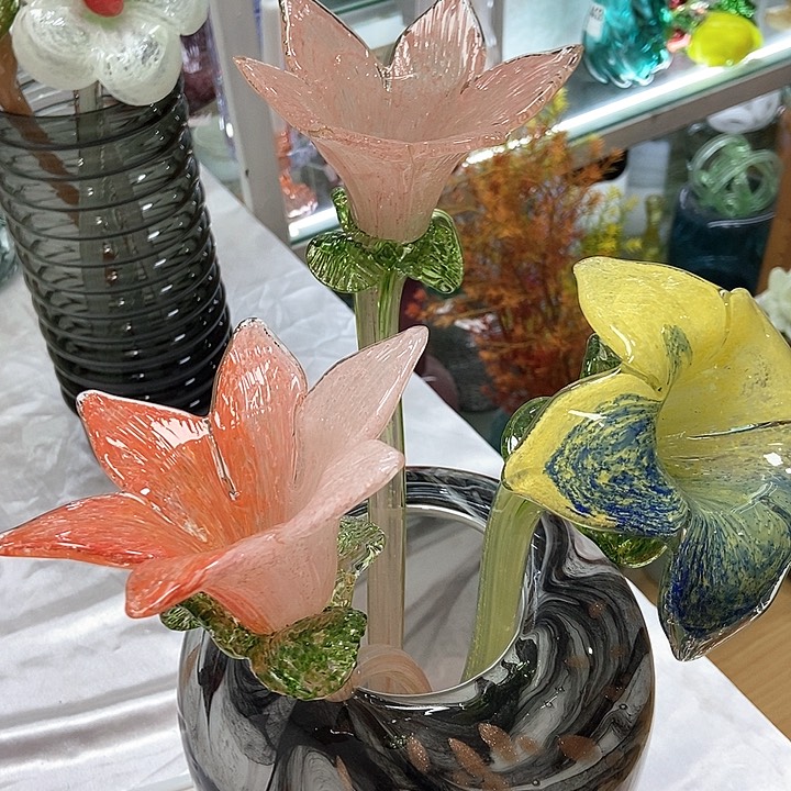 琉璃套三琉璃百合花夜光高度45