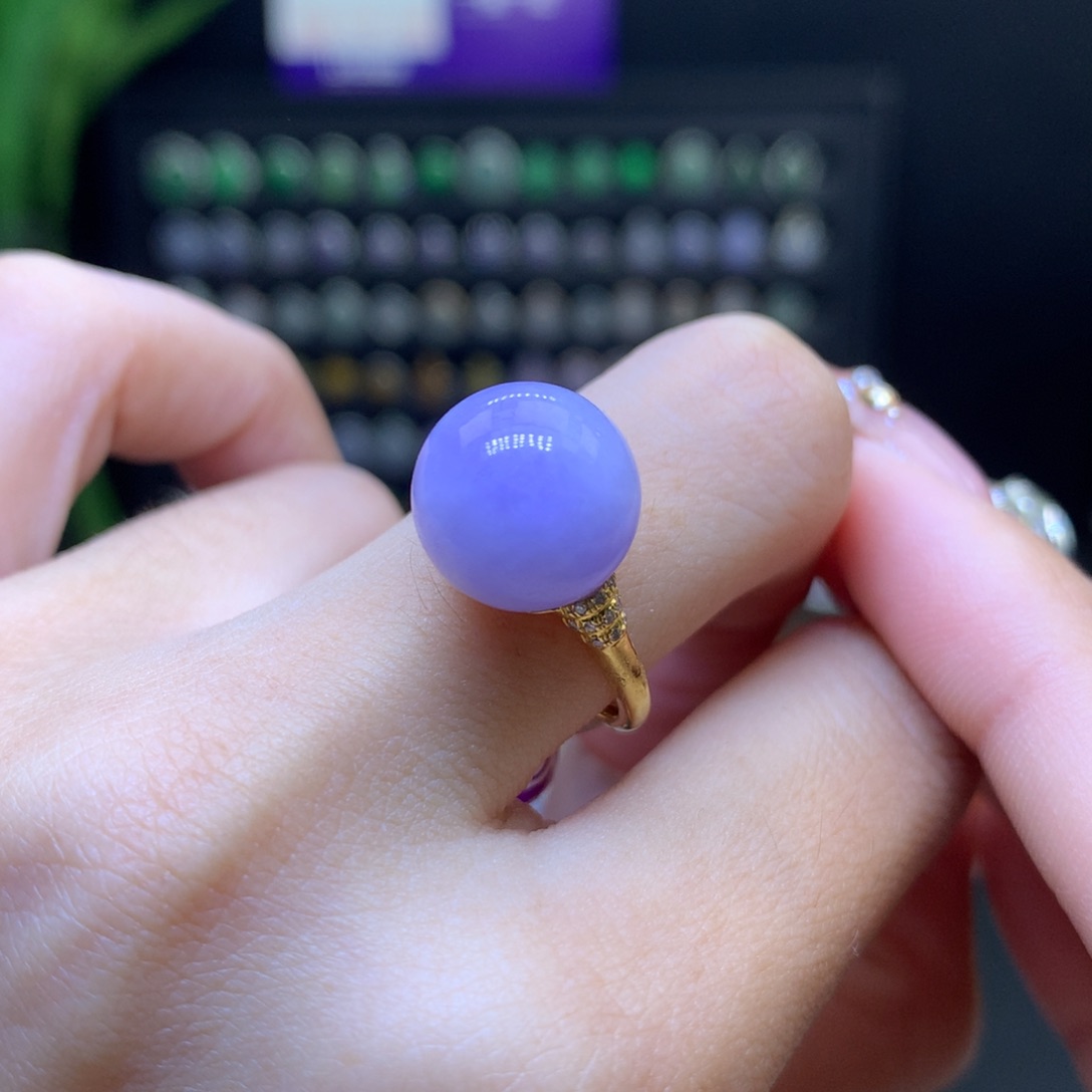 翡翠颈饰18K金镶嵌天然